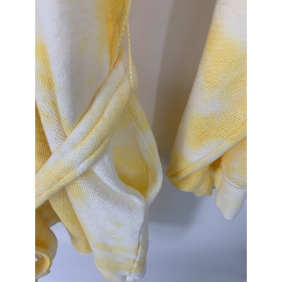 Sincerely Jules for Bandier Yellow Tie Dye Sweatshirt Dress Size M - Picture 4 of 9